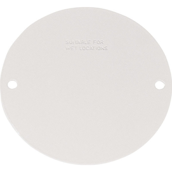 Sigma Electric Blank Cover Round White 14241WH